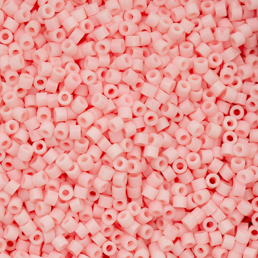 697cy11-1172 Cylin Bead sz 11 25g Bag Matte Macaron - Light Coral