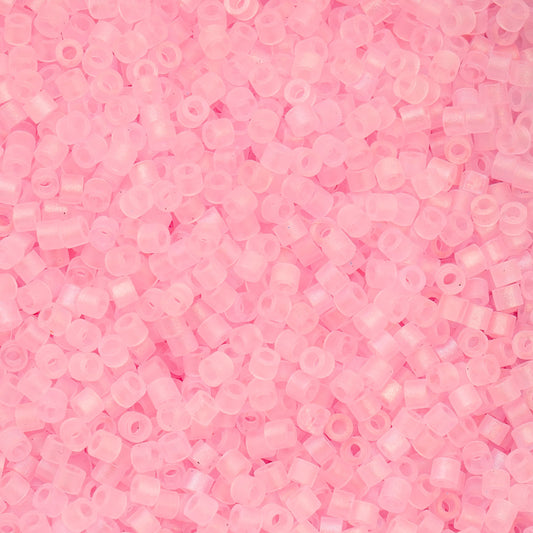 697cy11-1180 Cylin Bead sz 11 25g Bag Matte Macaron AB - Dark Pink