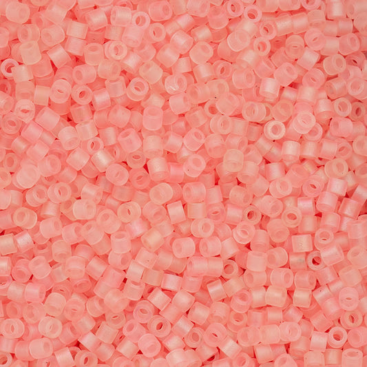 697cy11-1195 Cylin Bead sz 11 25g Bag Matte Macaron AB - Light Coral