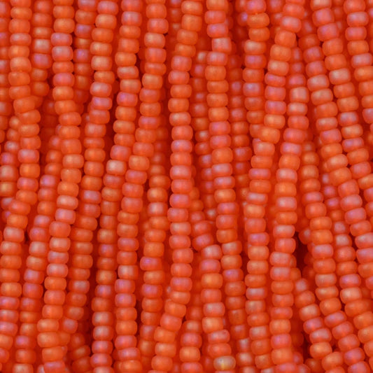 79-FTR-1134S Czech Seed Beads, sz 11 Transparent Matt Hyacinth Ab (strung)