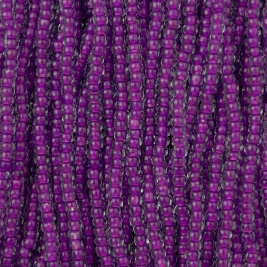 79-LN-1105S Czech Seed Beads, sz 11 – Transparent Neon Violet (strung).webp