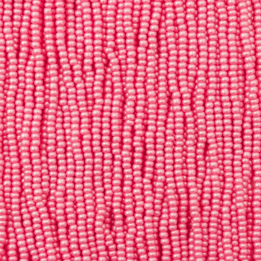 79-PL-1110S Czech Seed Beads, sz 11 PermaLux Dyed Chalk Light Pink (strung).webp