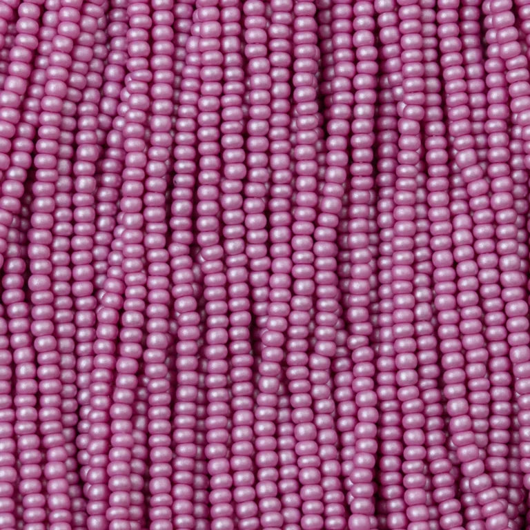 79-PL-1112S Czech Seed Beads, sz 11 PermaLux Dyed Chalk Violet (strung).webp