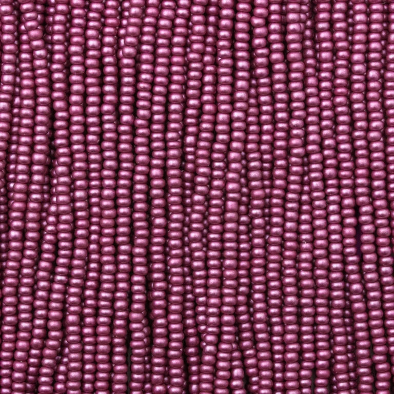 79-PL-1113S Czech Seed Beads, sz 11 PermaLux Dyed Chalk Purple (strung).webp