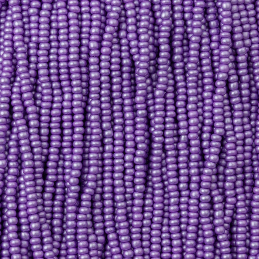 79-PL-1114S Czech Seed Beads, sz 11 PermaLux Dyed Chalk Lavender (strung)