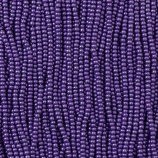 79-PL-1115S Czech Seed Beads, sz 11 PermaLux Dyed Chalk Dark Violet (strung).webp