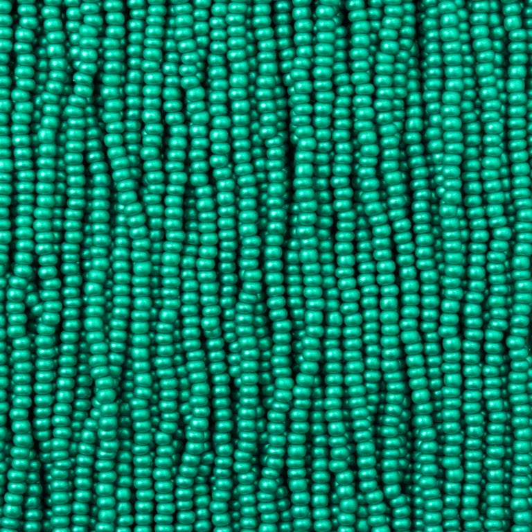 79-PL-1117S Czech Seed Beads, sz 11 PermaLux Dyed Chalk Sea Green (strung)