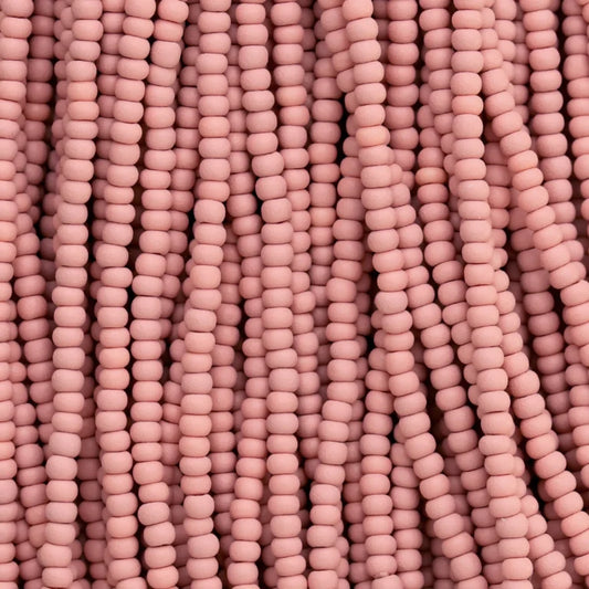 79-PL-1136S Czech Seed Beads, sz 11 PermaLux Dyed Chalk light brown Matt (strung)