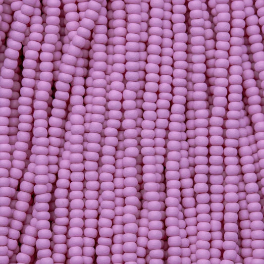 79-PL-1142S Czech Seed Beads, sz 11 PermaLux Dyed Chalk Violet Matt (strung)
