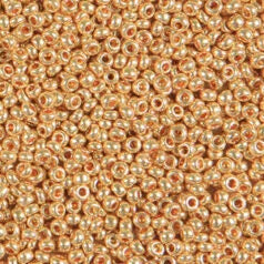 79M1038L Czech Seed Beads, 10 Metallic Gold