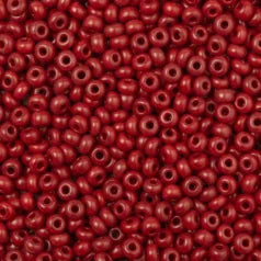 79O0837L Czech Seed Beads, 8 Opaque Dark Red