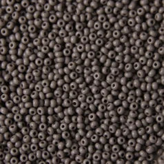 79O1016L Czech Seed Beads, 10 Opaque Grey