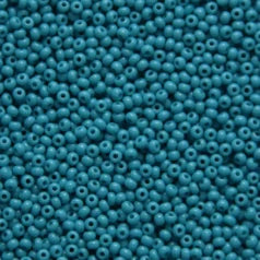 79O1027L  Czech Seed Beads, 10 Opaque Medium Turquoise