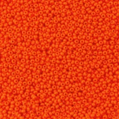 79O1034L Czech Seed Beads, 10 Opaque Orange