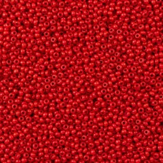 79O1036L Czech Seed Beads, 10 Opaque Red