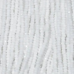 79O11101S Czech Seed Beads, Charlotte – Opaque Chalk White (strung)