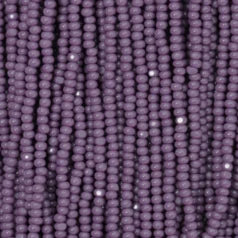79O11105S Czech Seed Beads, 11 Charlotte – Opaque Dark Mauve (strung)