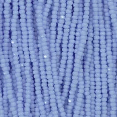 79O11107S Czech Seed Beads, 11, Charlotte – Opaque Light Blue (strung)