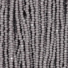 79O11116S Czech Seed Beads 11 Charlotte – Opaque Grey