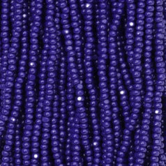 79O11112S Czech Seed Beads, 11 Charlotte – Opaque Navy (strung)