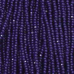 79O11113S Czech Seed Beads, 11 Charlotte – Opaque Dark Blue (strung)