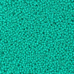 79O1130L Czech Preciosa sz 11  Opaque Green Turquoise