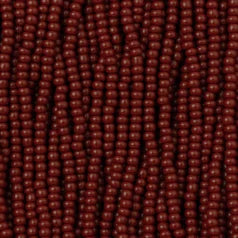 79O1138S Czech Preciosa sz 11  Opaque Dark Red