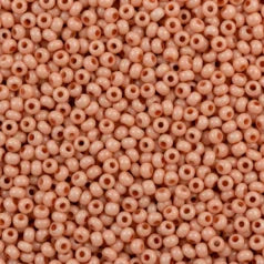 79O1148L Czech Preciosa sz 11  Opaque Pink Dyed Chalk White