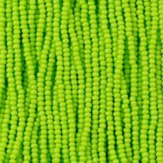 79O1322S Czech Seed Beads,  Opaque Pale Green (strung)
