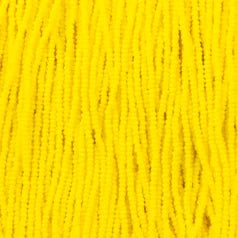 79O1331S Czech Seed Beads, Opaque Light Yellow (strung) sz 13
