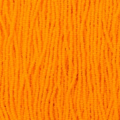 79O1333S Czech Seed Beads,  Opaque Light Orange (strung) sz 13