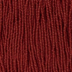 79O1337S Czech Seed Beads,  Opaque Dark Red (strung) sz 13