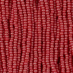79OL1135S Czech Preciosa sz 11  Opaque Lustre Light Red