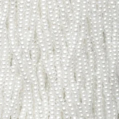 79P1101S Czech Preciosa sz 11  Pearlized White