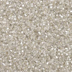 79S1001L Czech Seed Beads, 10 Silverlined Crystal