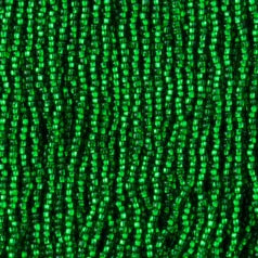 79S1123S Czech Preciosa sz 11  Silverlined Emerald