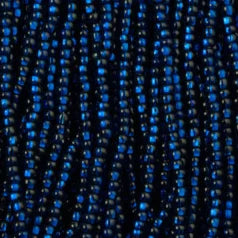 79S1129S Czech Preciosa sz 11  Silverlined Montana Blue