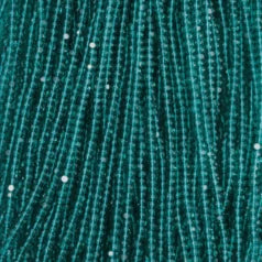 79T11321S Czech Seed Beads, 13 Charlotte – Transparent Teal Green