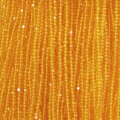79T11332S Czech Seed Beads, 13 Charlotte – Transparent Light Orange (strung)