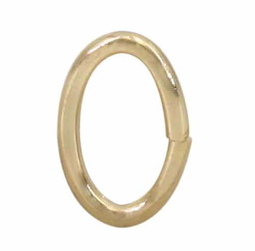 14KGF Oval shape jump ring, 5.5×3.6×0.76mm