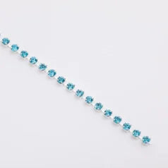 B55-10012 Aqua Rhinstone Banding size 4.5 (1.6- 1.7mm)