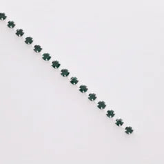 B55-10013  Emerald Rhinstone Banding size 4.5 (1.6- 1.7mm)