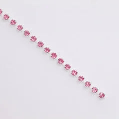 B55-10014 FuchsiaRhinstone Banding size 4.5 (1.6- 1.7mm)