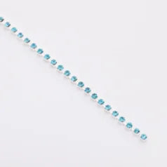 B55-10018 Aqua Rhinestone Banding Size 6.5 ( Approx.2.0 – 2.1 mm)