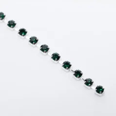 B55-10026 Emerald Rhinestone Banding Size 8 (approx. 2.3- 2.4mm)