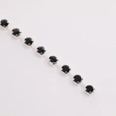 B55-10038 Jet Rhinestone Banding Size 12 ( approx. 3.0-3.2mm)