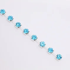B55-10039 Aqua Rhinestone Banding Size 12 ( approx. 3.0-3.2mm)