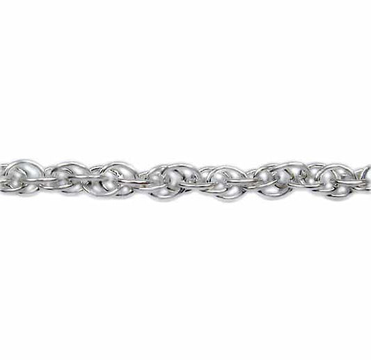 Sterling silver, wheat style unfinished chain, 1.5mm thickness.