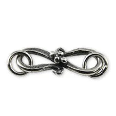 BS09-1765 Bali Silver – Clasp 8x20mm .925 Sterling Silver