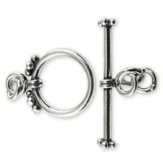 BS09-1788 Bali Silver – Toggle 14x14mm